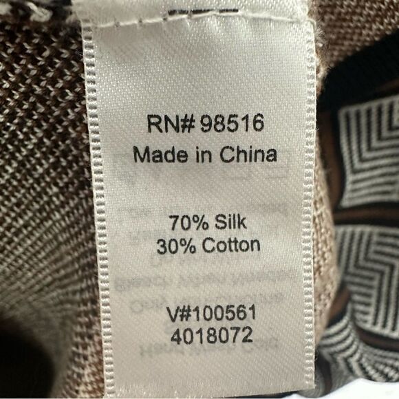 Coldwater Creek large brown & black top - Picture 2 of 6